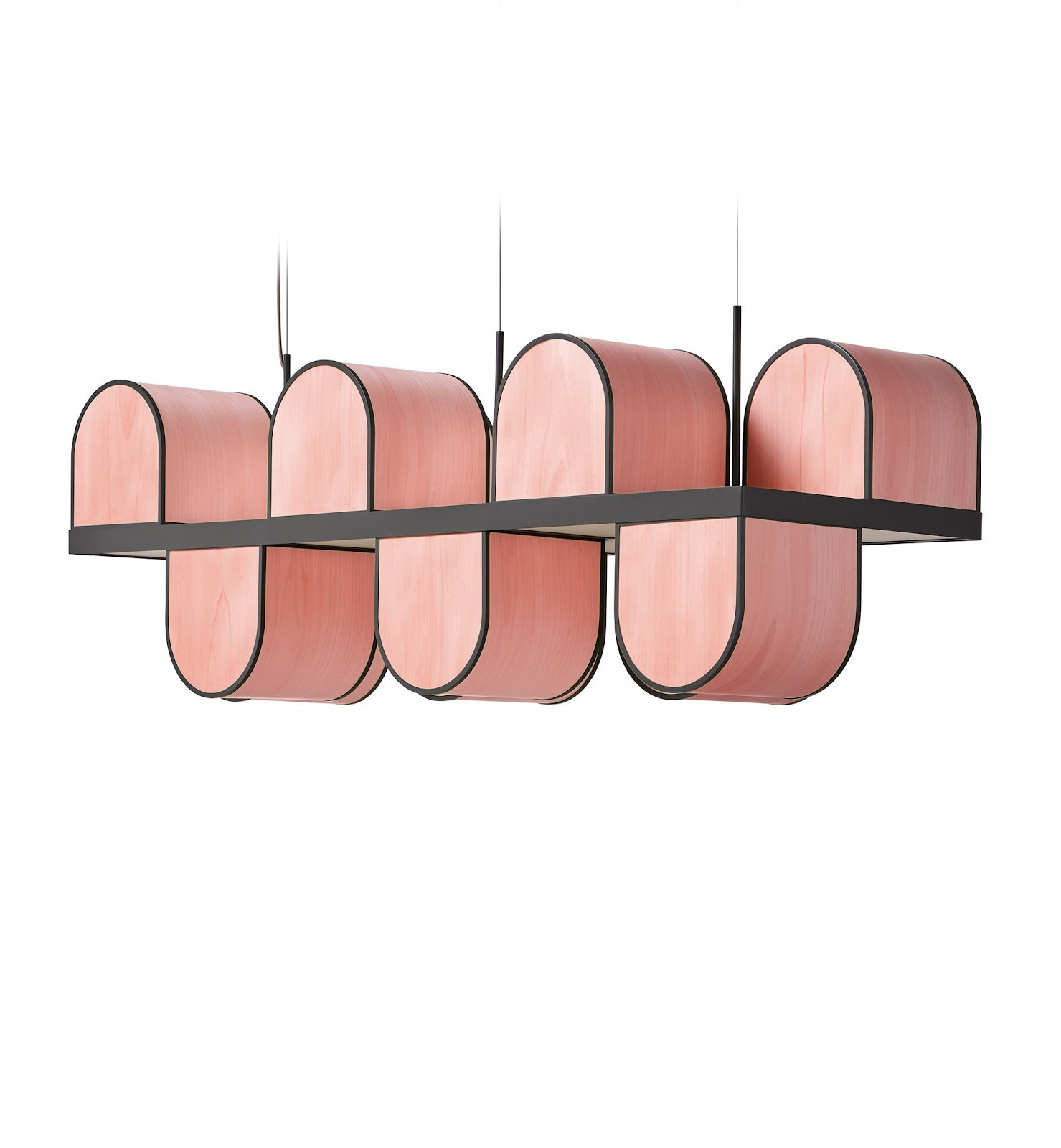 LZF Osca Large Pendelleuchte – Furnier Zartrosa
