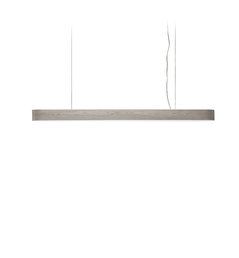 LZF I-Club Slim Pendelleuchte – Furnier Grau