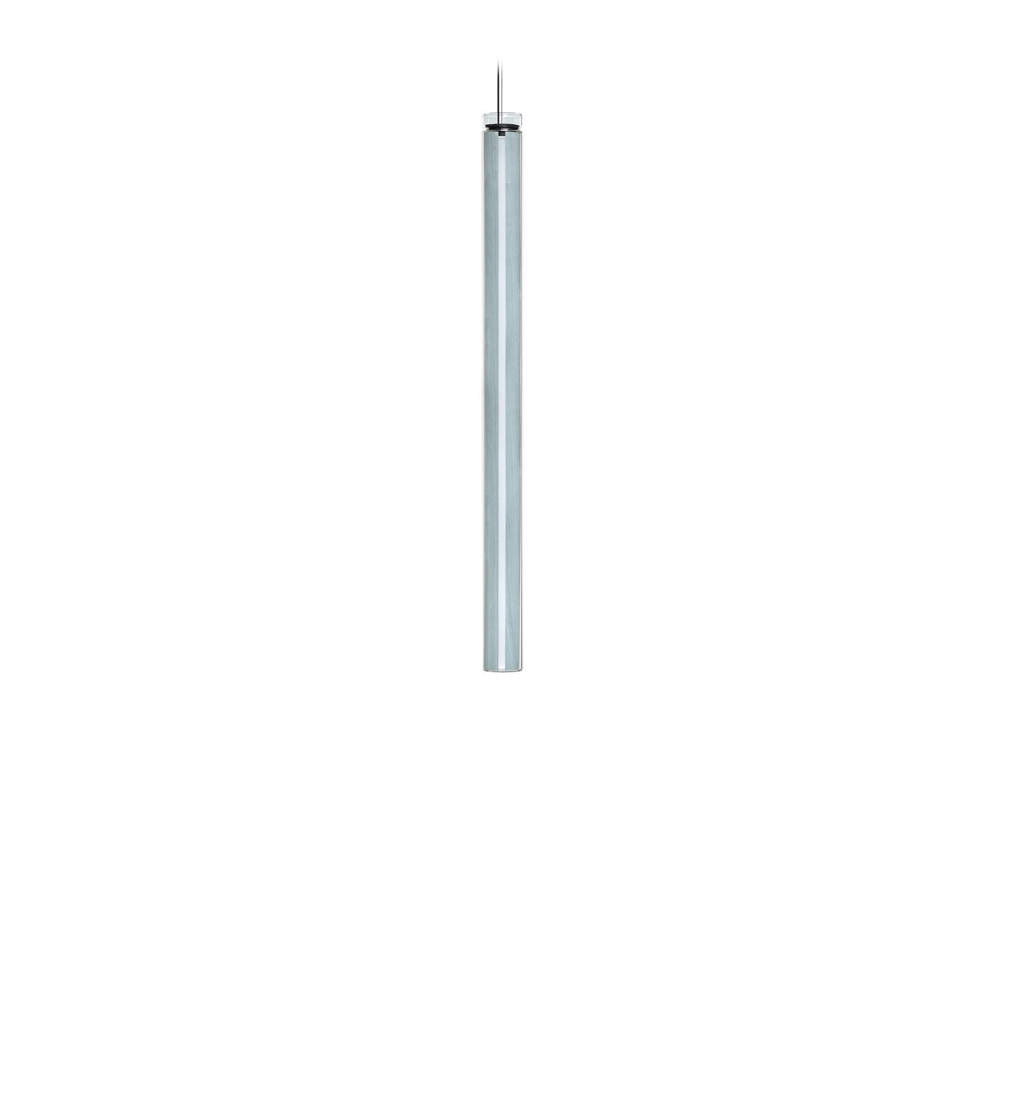 LZF Estela Vertical Pendelleuchte – Furnier Meeresblau