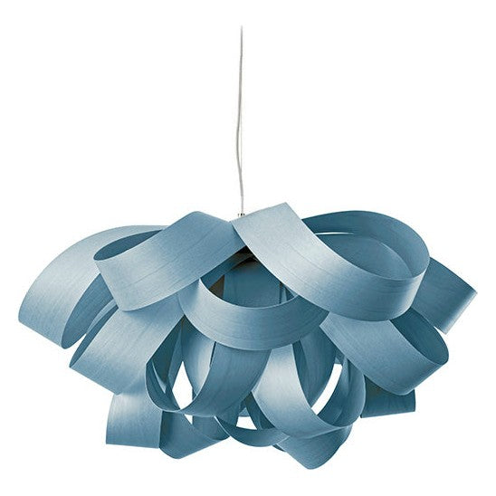 LZF Agatha Small Pendelleuchte – Furnier Meeresblau