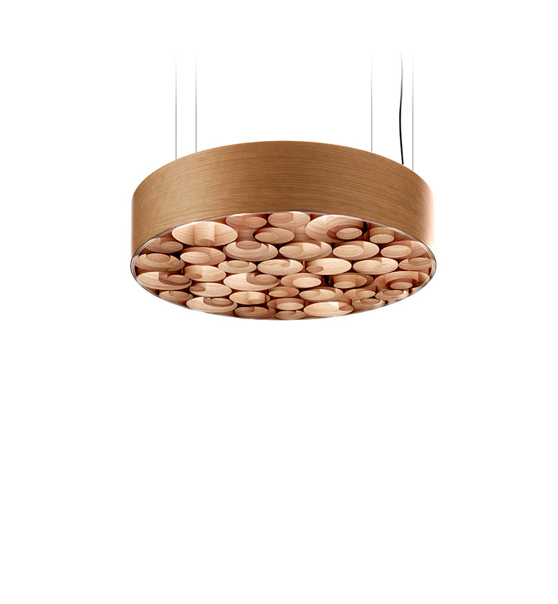 LZF Spiro Pendelleuchte – Furnier Kirsche natur