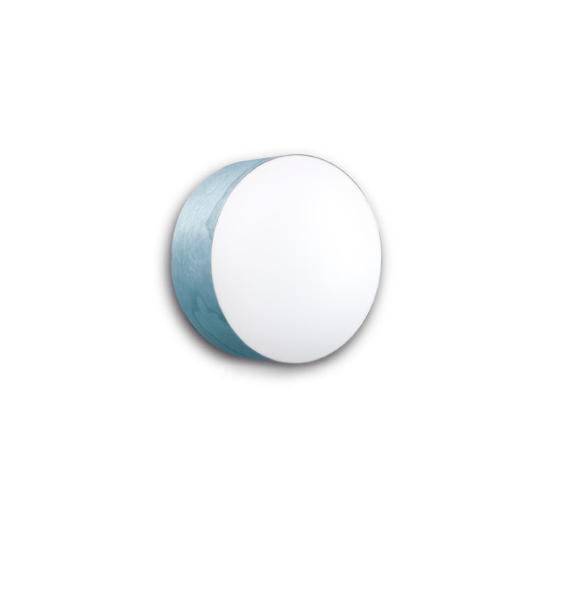 LZF Gea Wand- und Deckenleuchte – Furnier Meeresblau