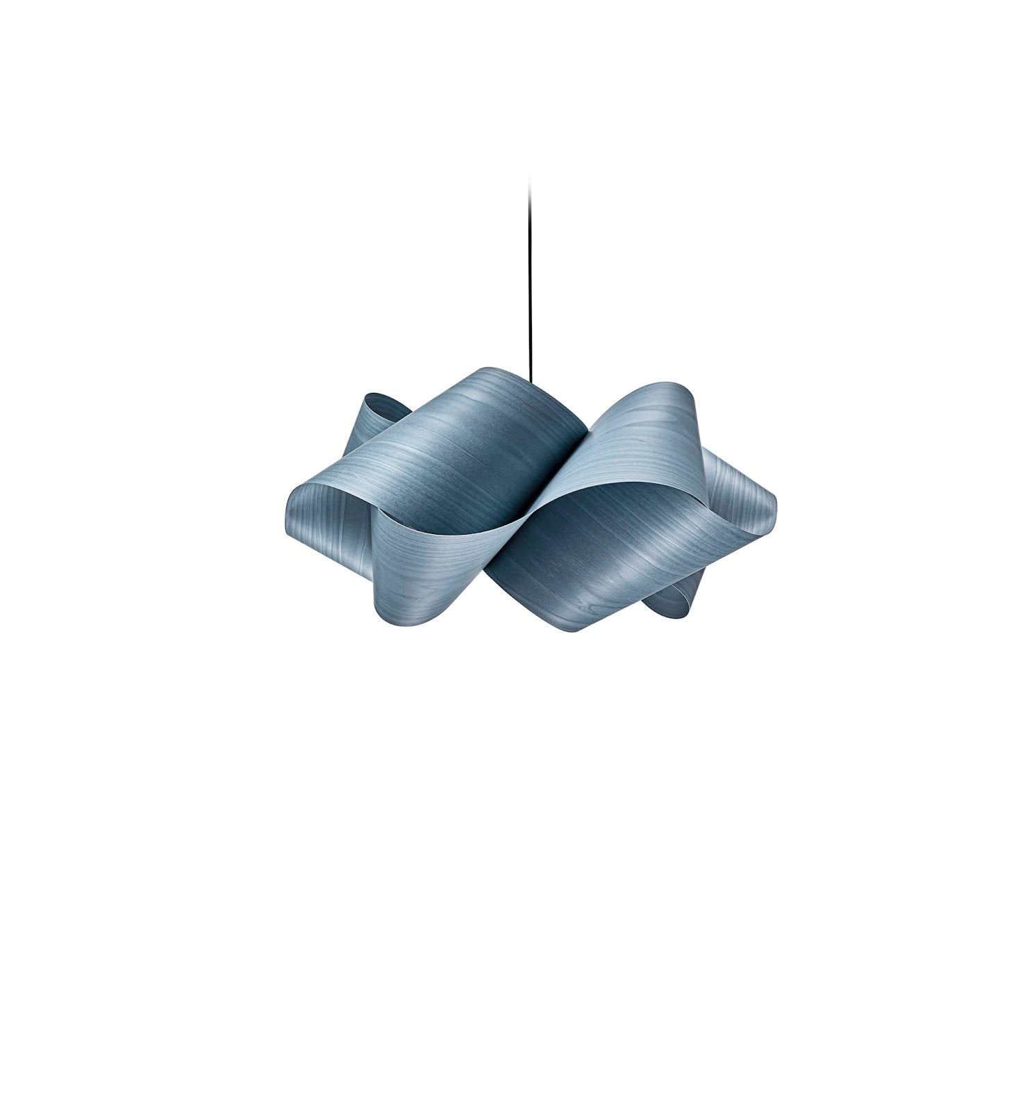 LZF Swirl Pendelleuchte – Furnier Blau