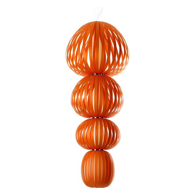 LZF Totem Pendelleuchte – Furnier Orange