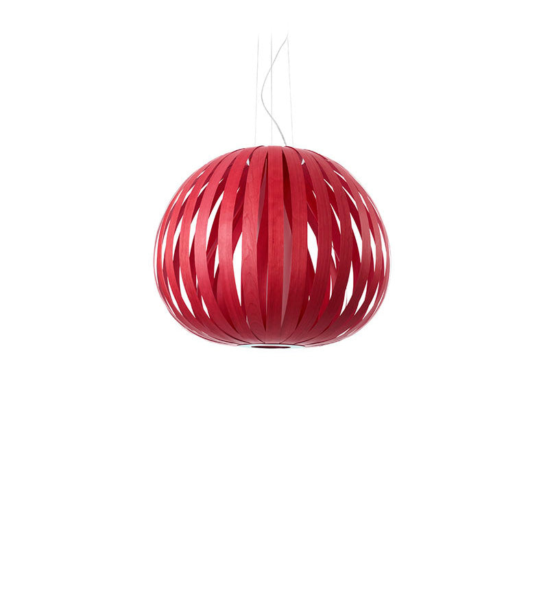 LZF Poppy Pendelleuchte – Furnier Rot