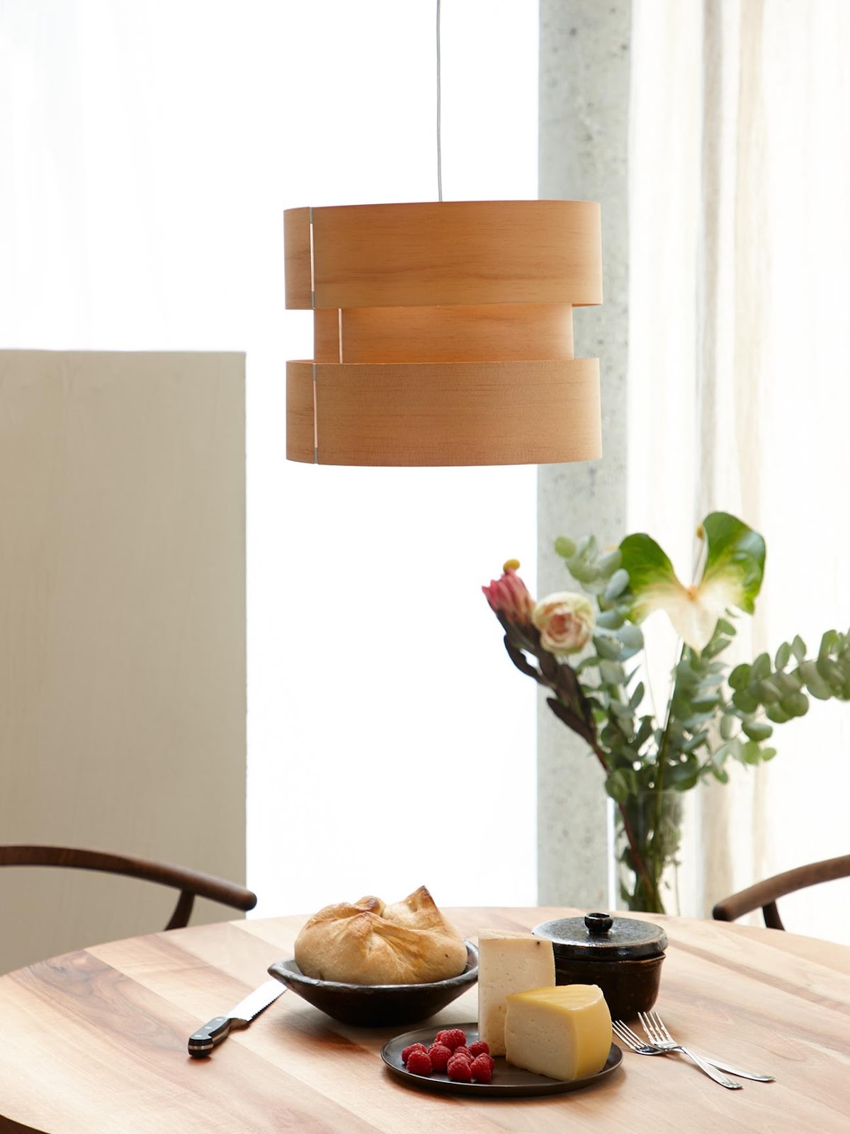 CISTER 33 — Pendelleuchte, kontrolliertes Holz – Produktansicht 3