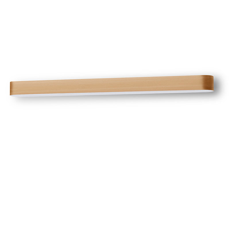 LZF I-Club Slim Wandleuchte – Furnier Buche natur