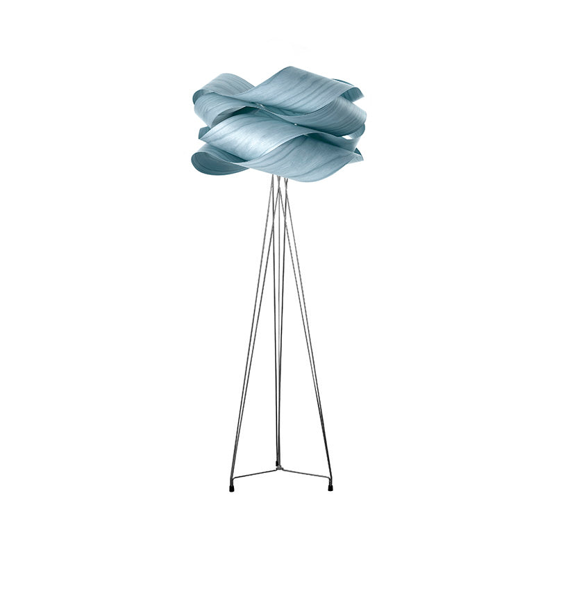 LZF Link Stehleuchte – Furnier Meeresblau