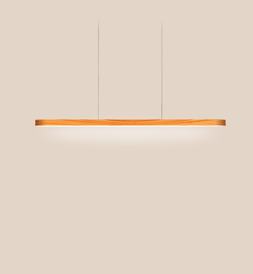 LZF I-Line Pendelleuchte – Furnier Buche natur