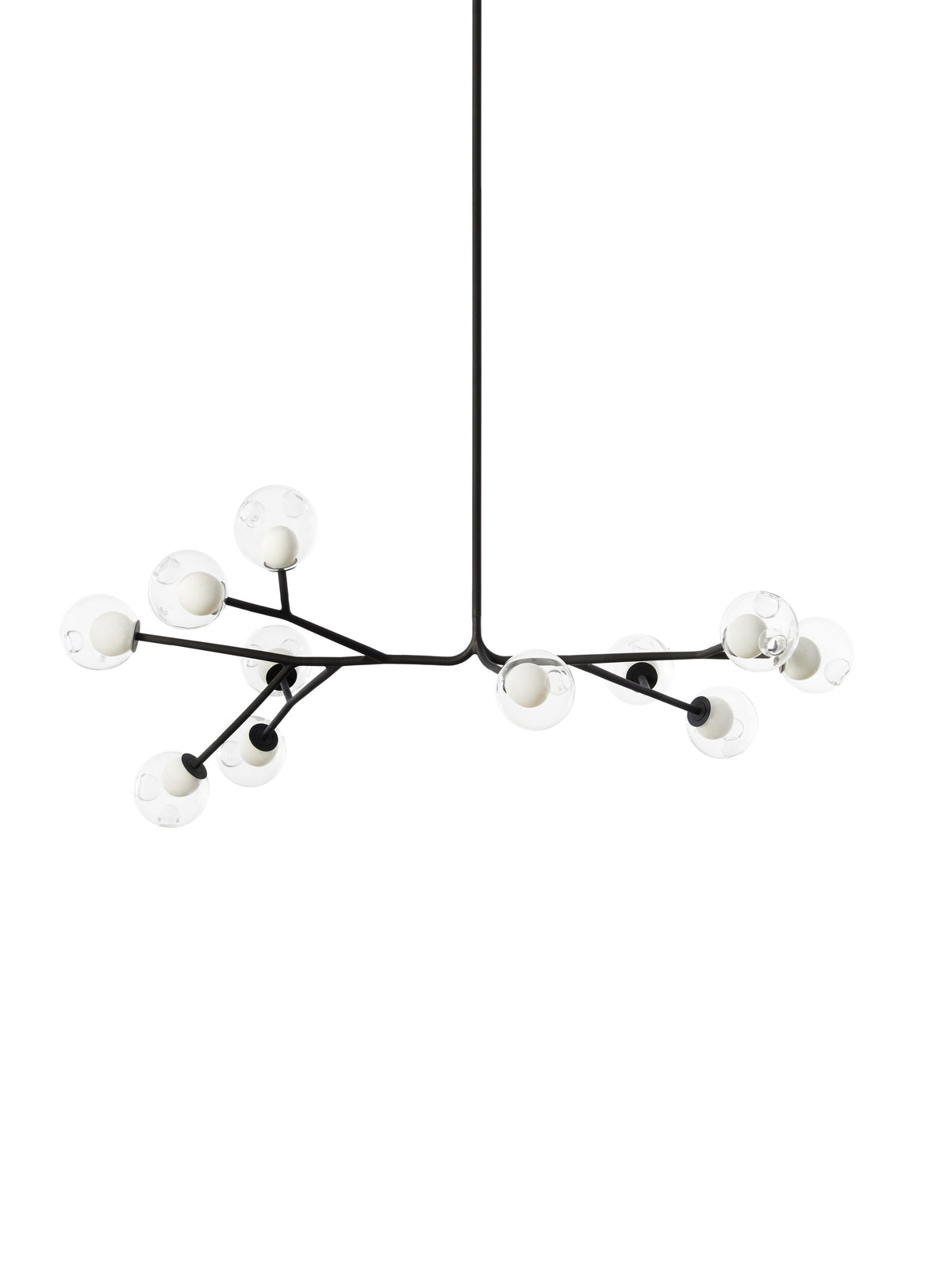 Bocci 28 Armature Pendelleuchte – 28.11a.2 – 11 Pendel, 945 mm hoch, mit 500 mm Verlängerung, klar, 2700 K