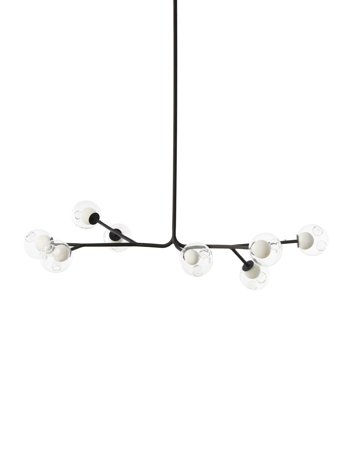 Bocci 28 Armature Pendelleuchte – 28.8a.1 – 8 Pendel, 830 mm hoch, mit 500 mm Verlängerung, klar, 2700 K