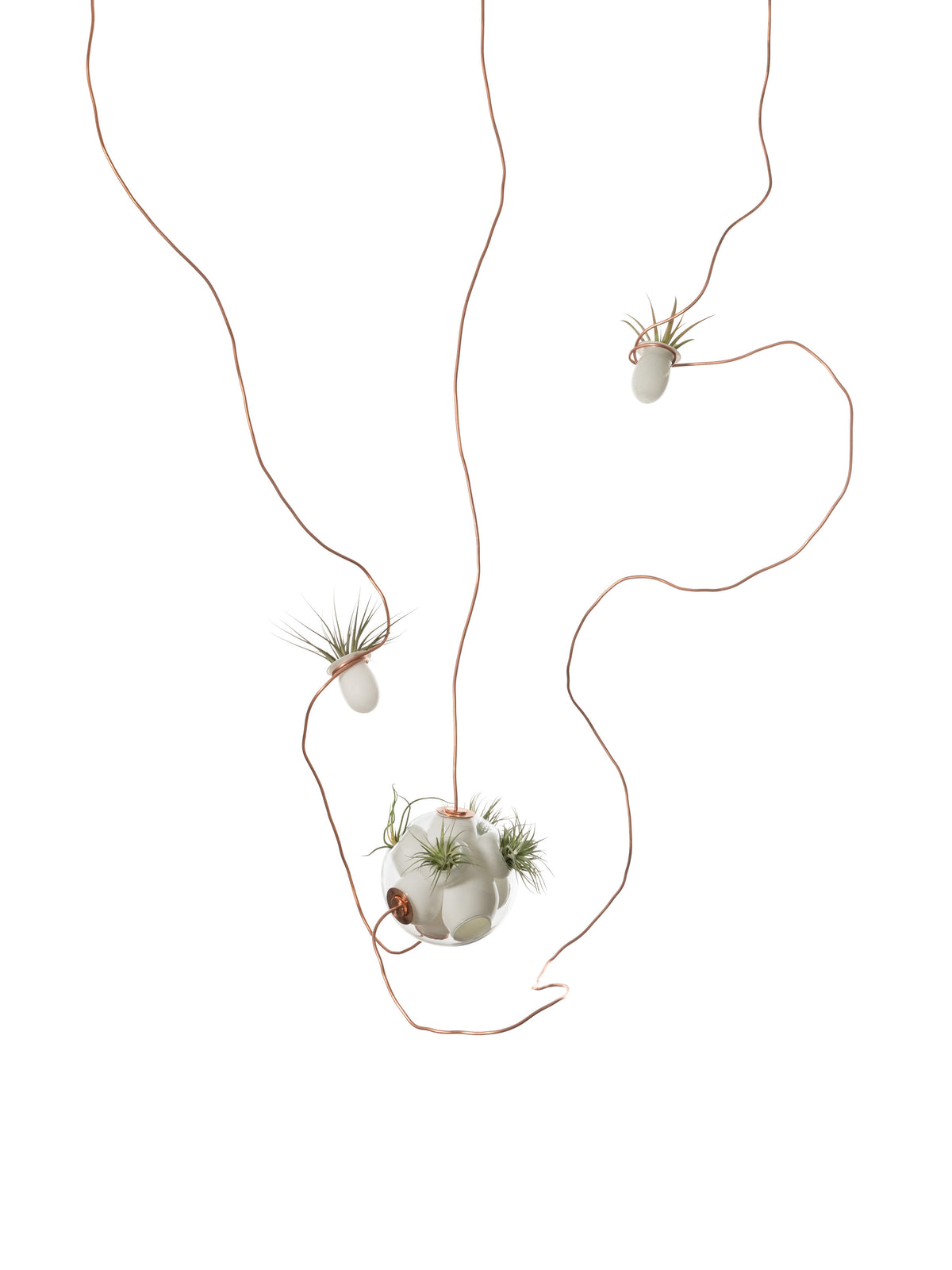 Bocci 38 Copper Suspension Pendelleuchte – 38.3m – feste Länge, 1 Pendel mit 3 Lichtquelle(n) und 2 Gefäße, 2700 K