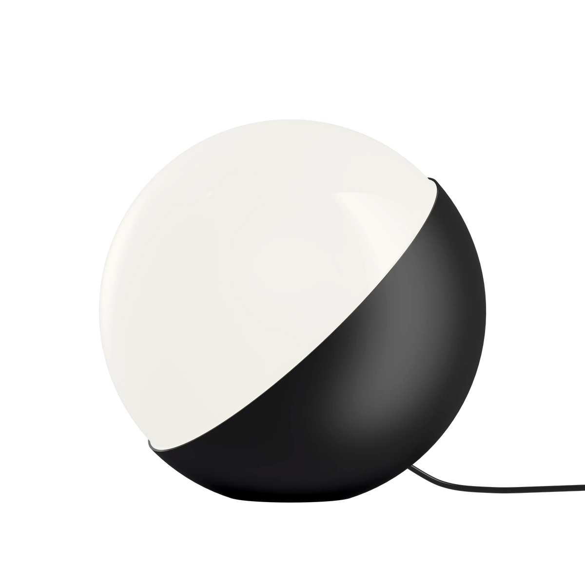 Louis Poulsen VL Studio Tisch-/Stehleuchte – Matte black, Ø 320, 1x40W E27 · Schwarz schnur · Mitt dimmer