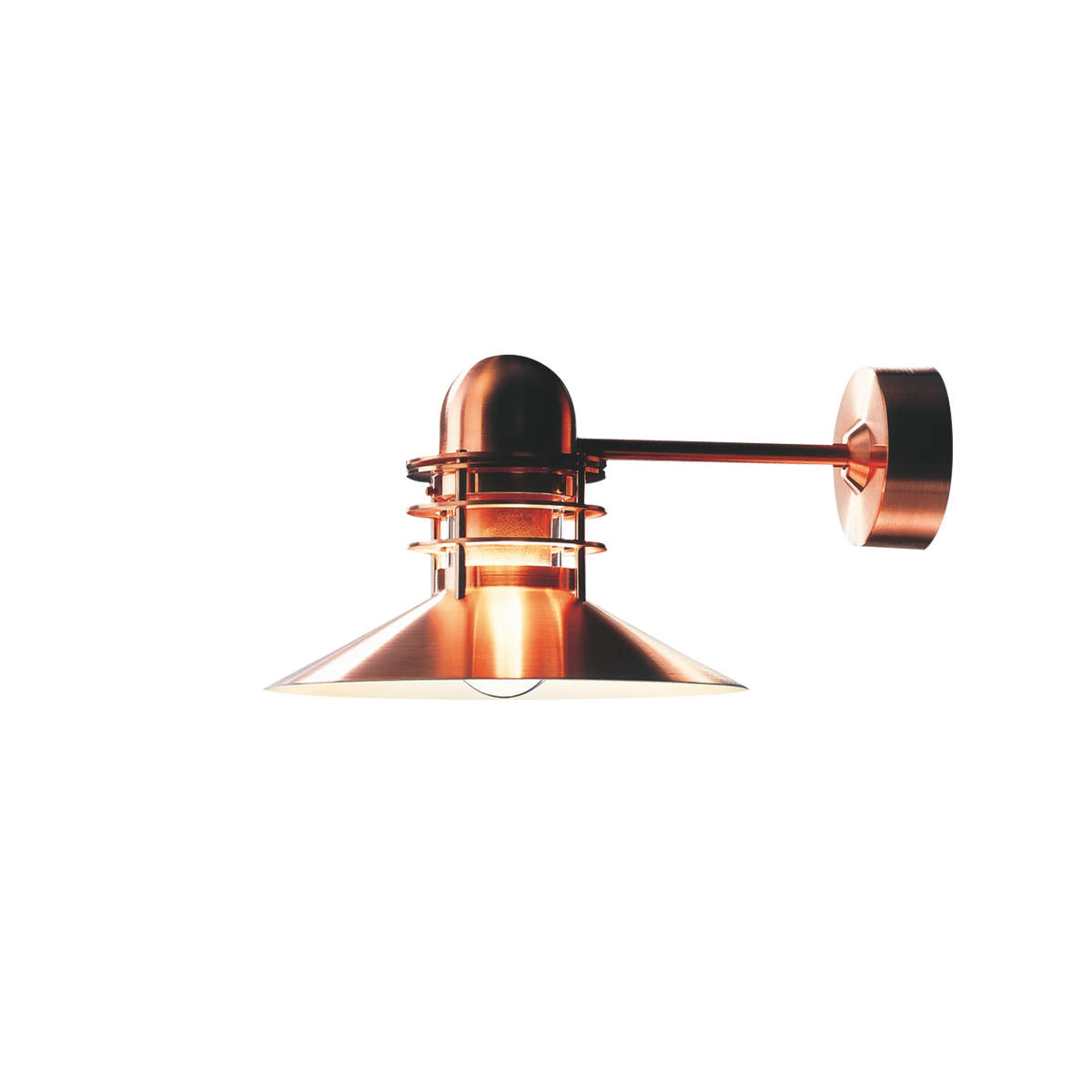 Louis Poulsen Nyhavn Außenwandleuchte – Brushed copper
