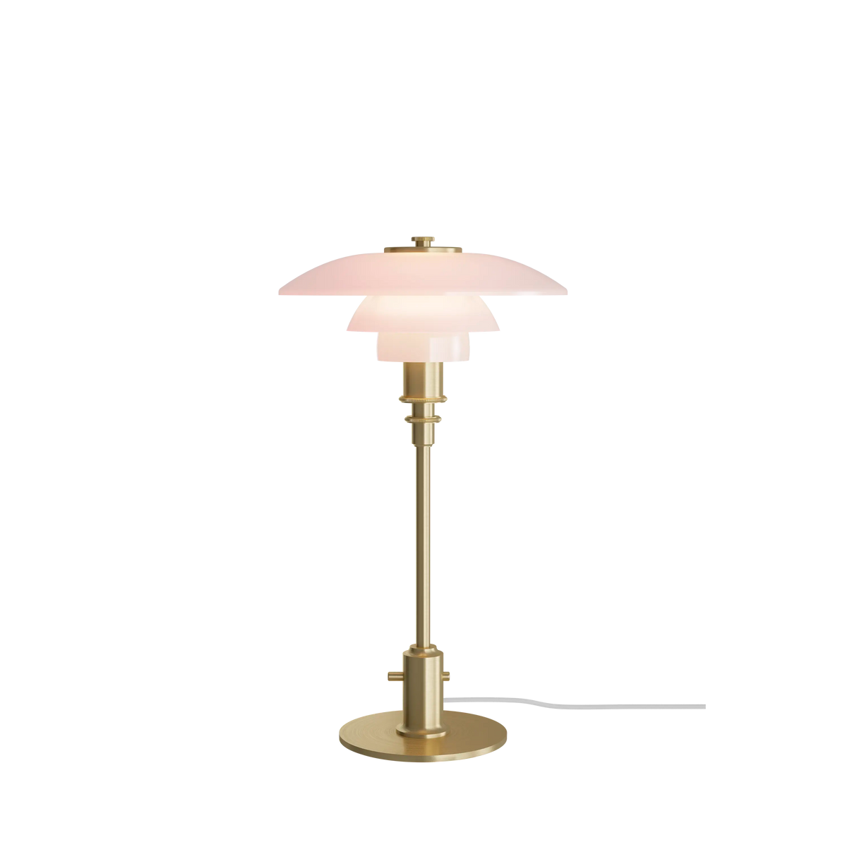 Louis Poulsen PH 2/1 Pale Rose Messing Tischleuchte – Default Title
