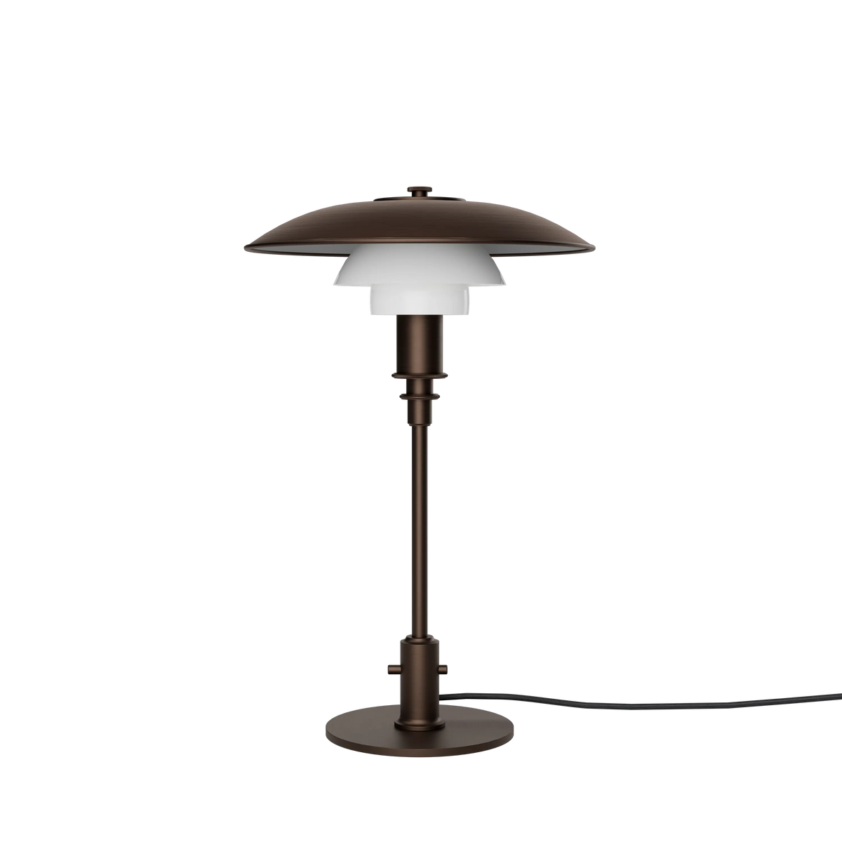 Louis Poulsen PH 3/2 Aged Brass Opal Tischleuchte – Ansicht 1