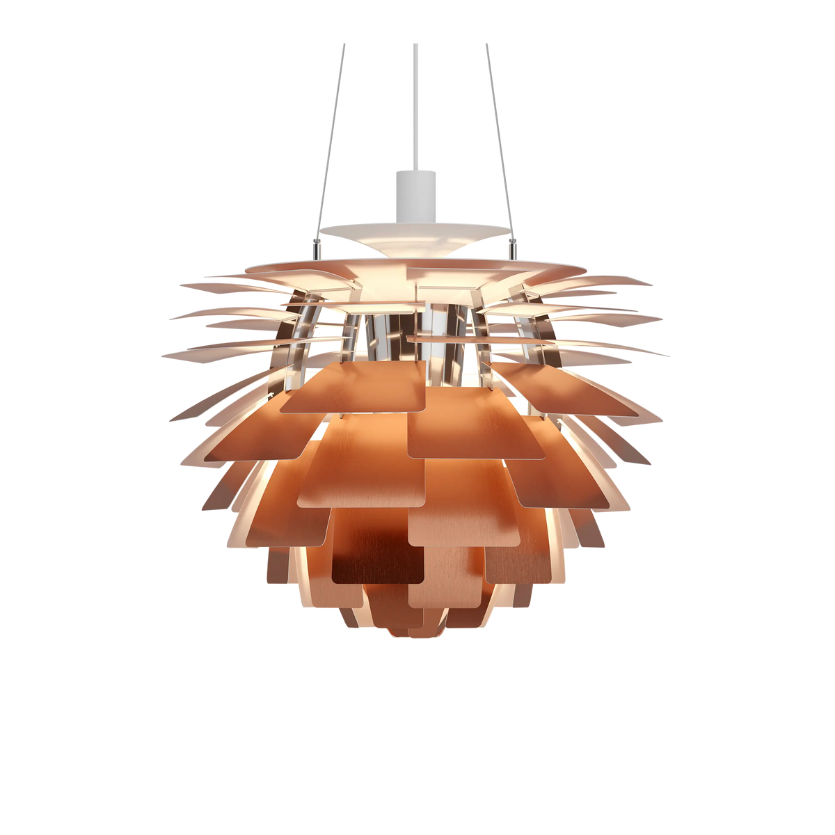 Louis Poulsen PH Artichoke Ø 600 Pendelleuchte – Kupfer, 1x100W E27