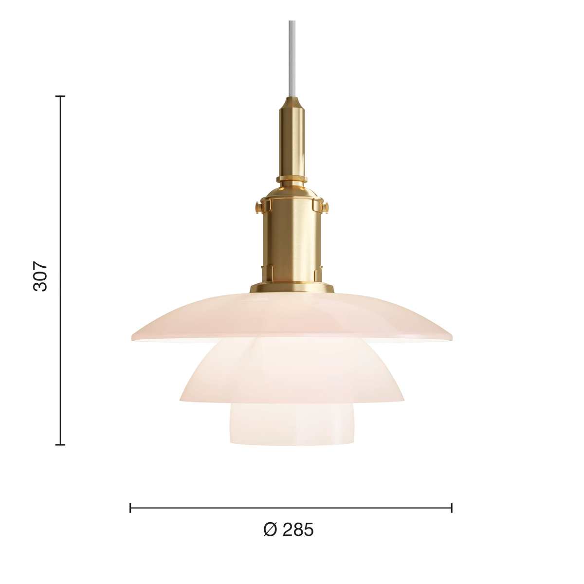 Louis Poulsen PH 3/3 Pale Rose Pendelleuchte – Ansicht 9