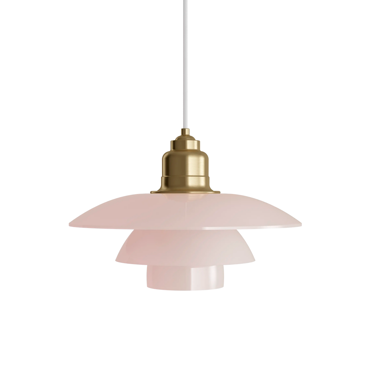 Louis Poulsen PH 3½-3 Pale Rose Messing Pendelleuchte – Ansicht 1