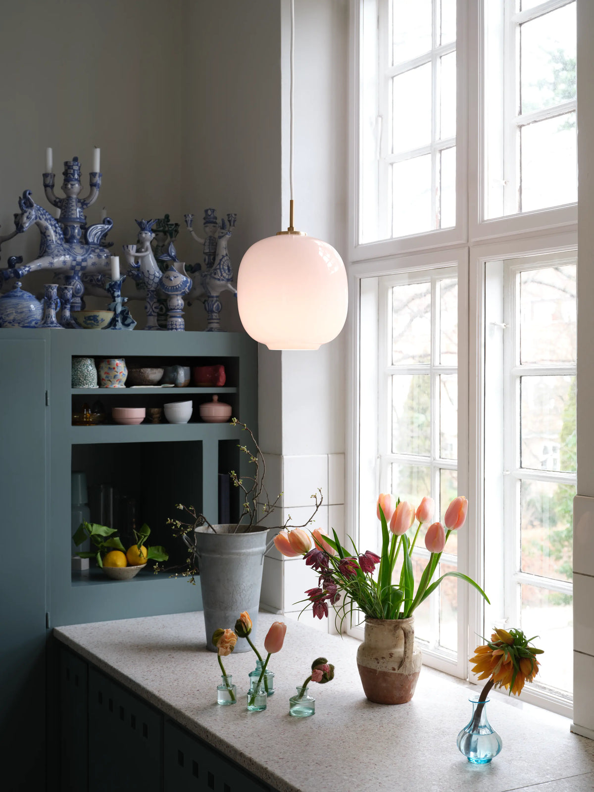 Louis Poulsen VL 45 Radiohus Pale Rose Pendelleuchte – Ansicht 8