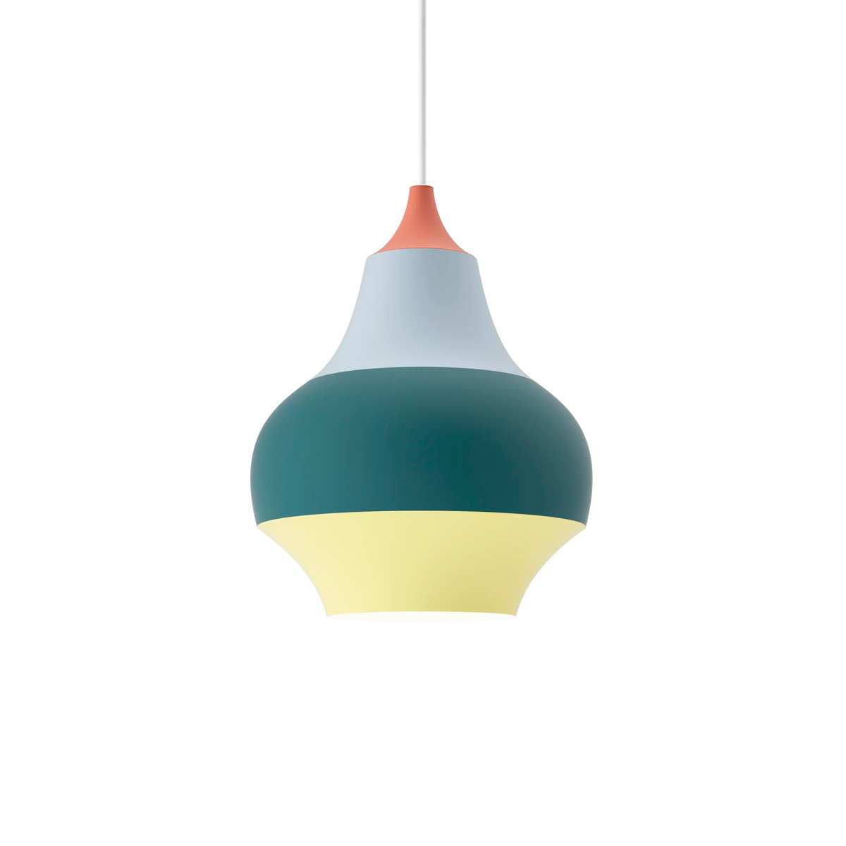 Louis Poulsen Cirque Pendelleuchte – Red top, Ø 220, 1x40W 1x40W E27