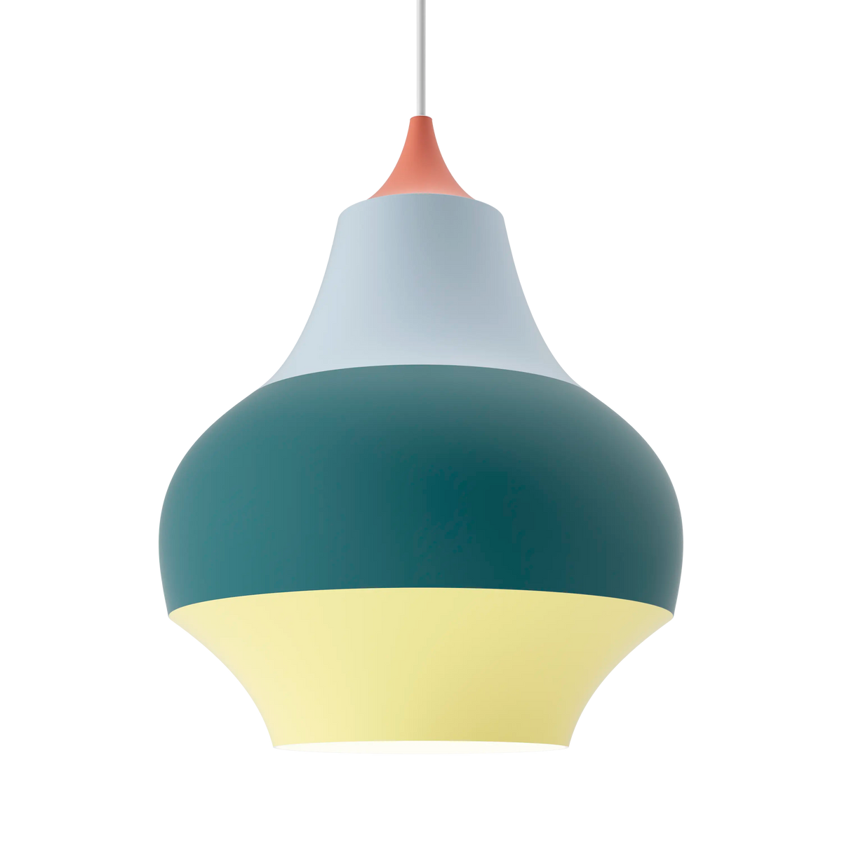 Louis Poulsen Cirque Pendelleuchte – Red top, Ø 380, 1x60W E27