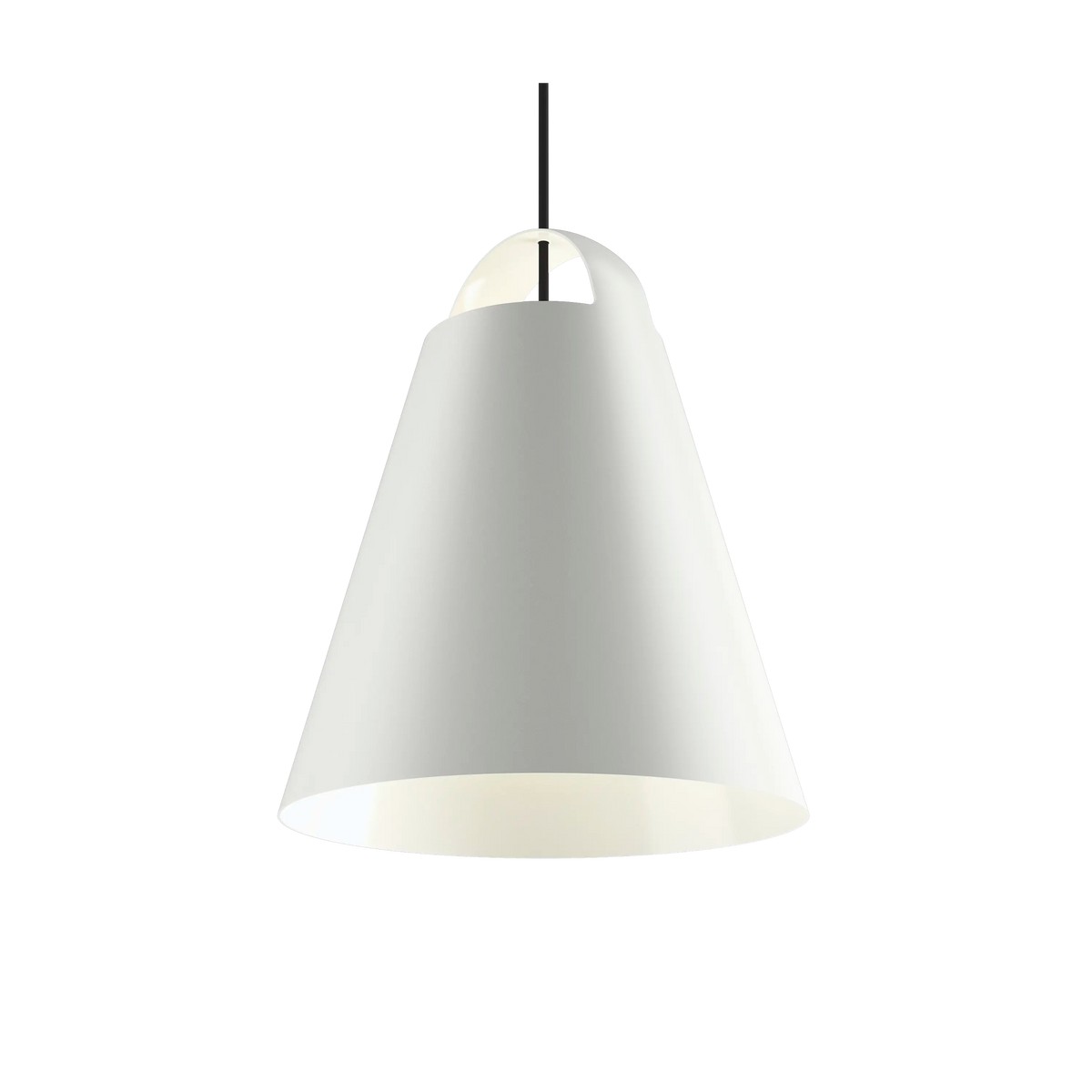 Louis Poulsen Above Pendelleuchte – Weiß, Ø 400, 1x100W E27