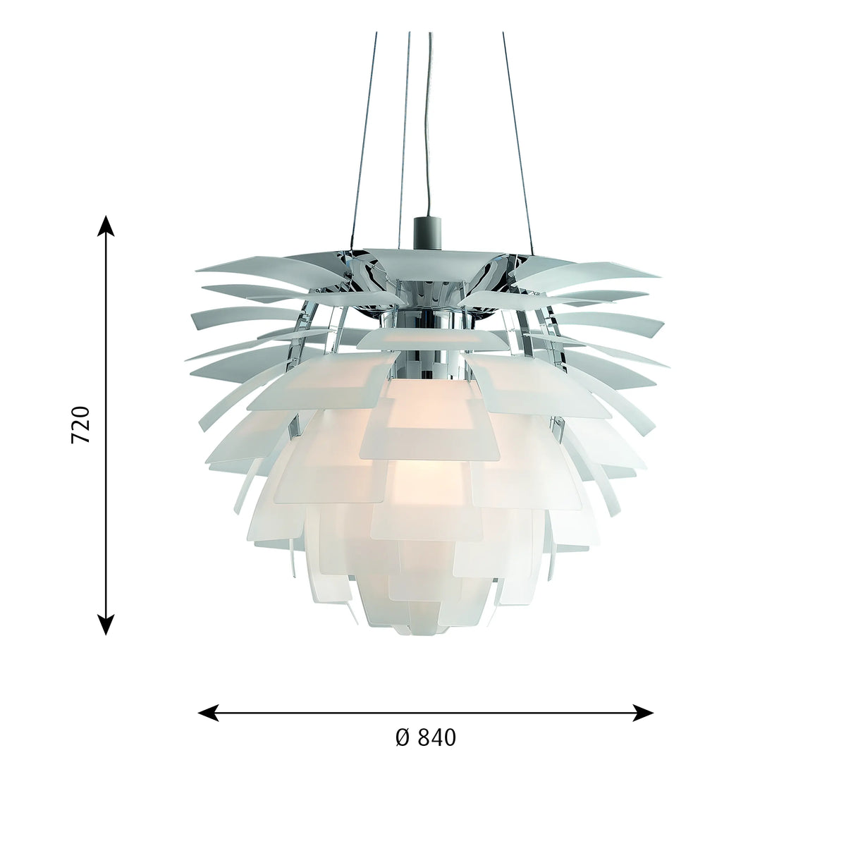 Louis Poulsen PH Artichoke Glass Pendelleuchte – Ansicht 22