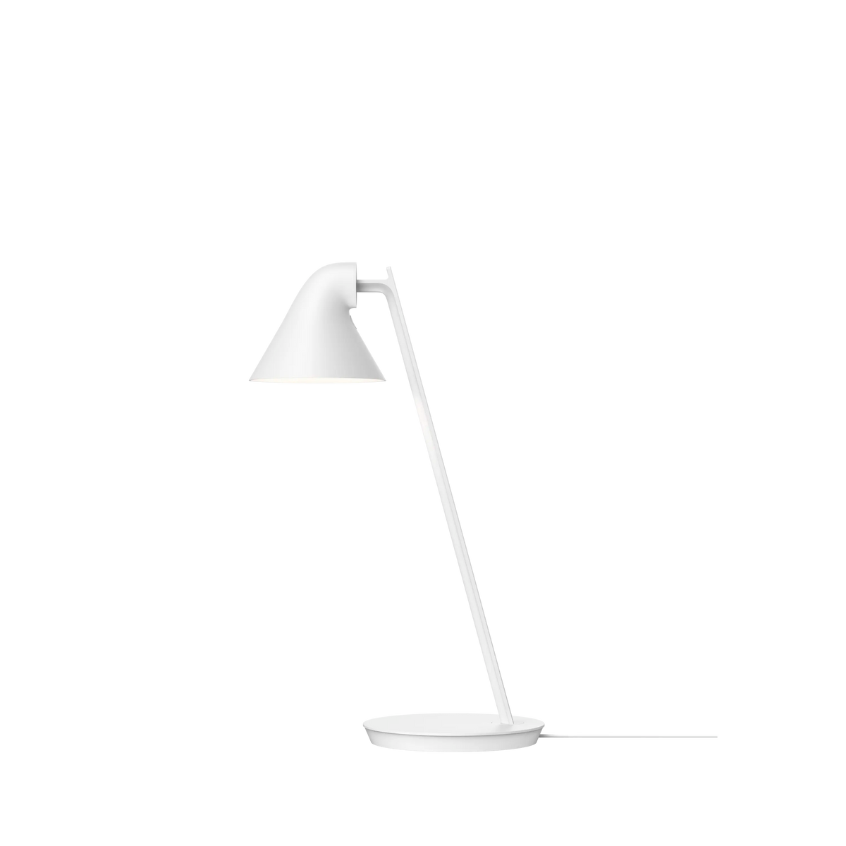 Louis Poulsen NJP Mini Tischleuchte – Weiß, Weiß schnur