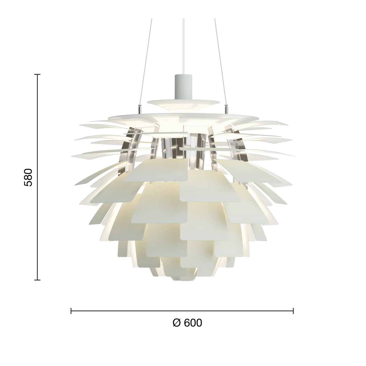 Louis Poulsen PH Artichoke Ø 600 Pendelleuchte – Ansicht 14