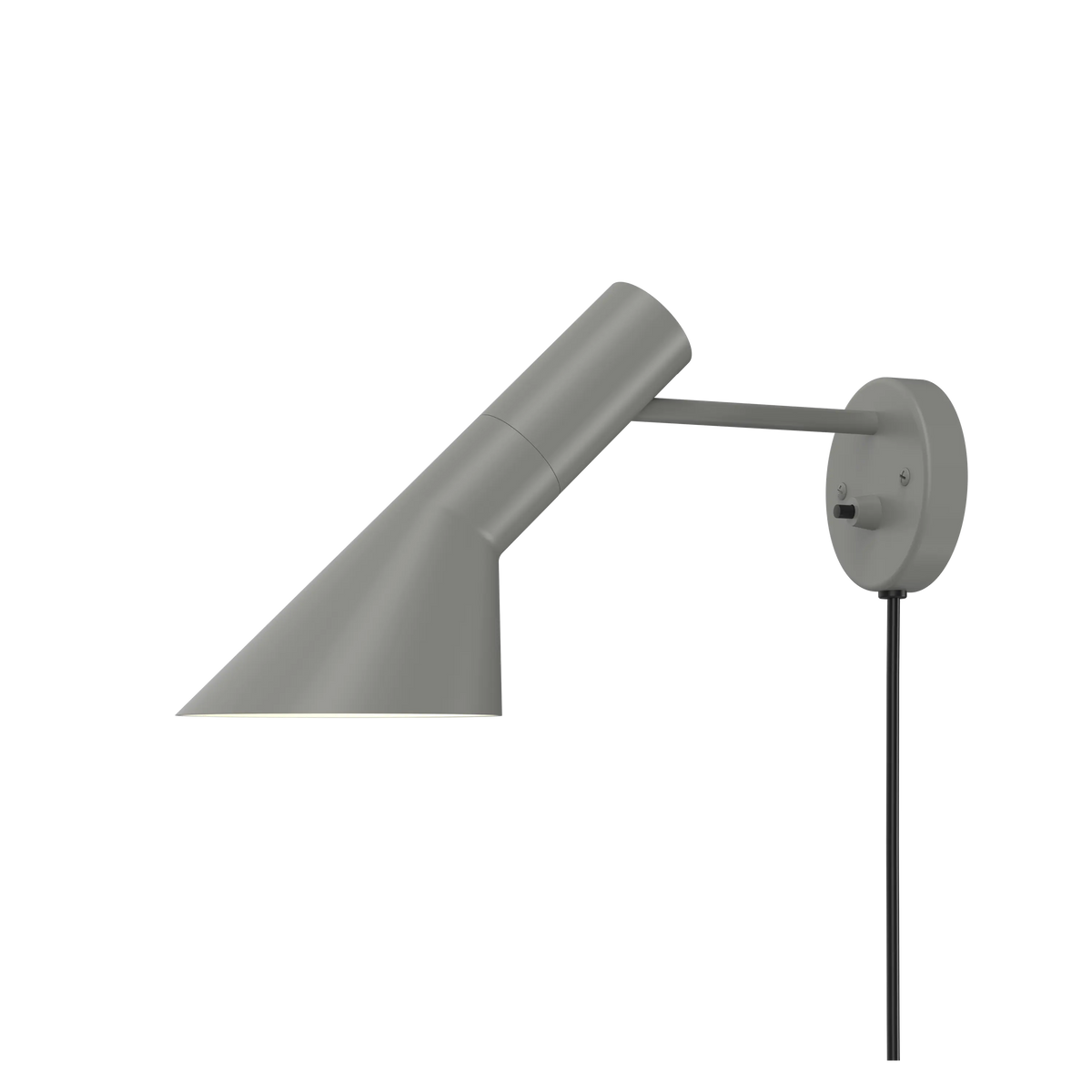 Louis Poulsen AJ Wandleuchte – Warm grey, 1x20W E14 · mit Kabel · mit Schalter
