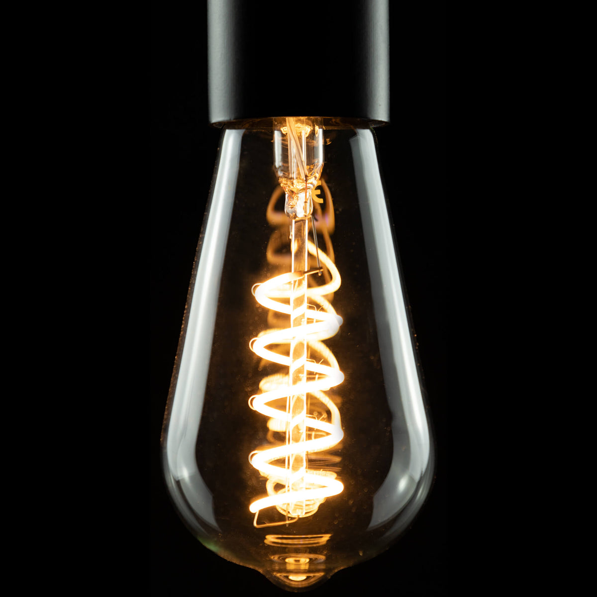 SEGULA LED Soft Rustika Curved klar – E27, 3,2 W, 2.200 K, dimmbar – Produktansicht 1