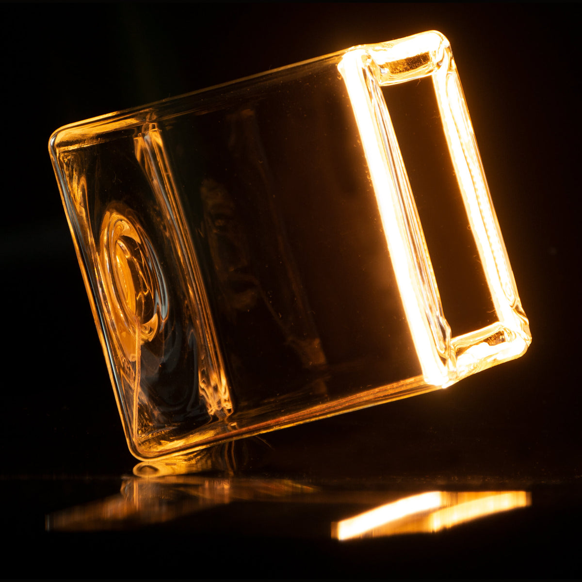 SEGULA LED Floating Cube klar – E27, 4,5 W, 2.200 K, dimmbar – Produktansicht 2