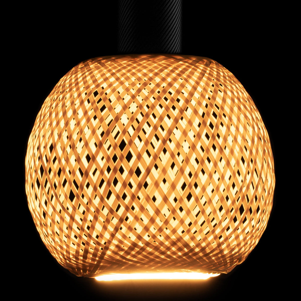 SEGULA LED Floating Bamboo Globe 180 – E27, 5 W, 2.200 K, dimmbar