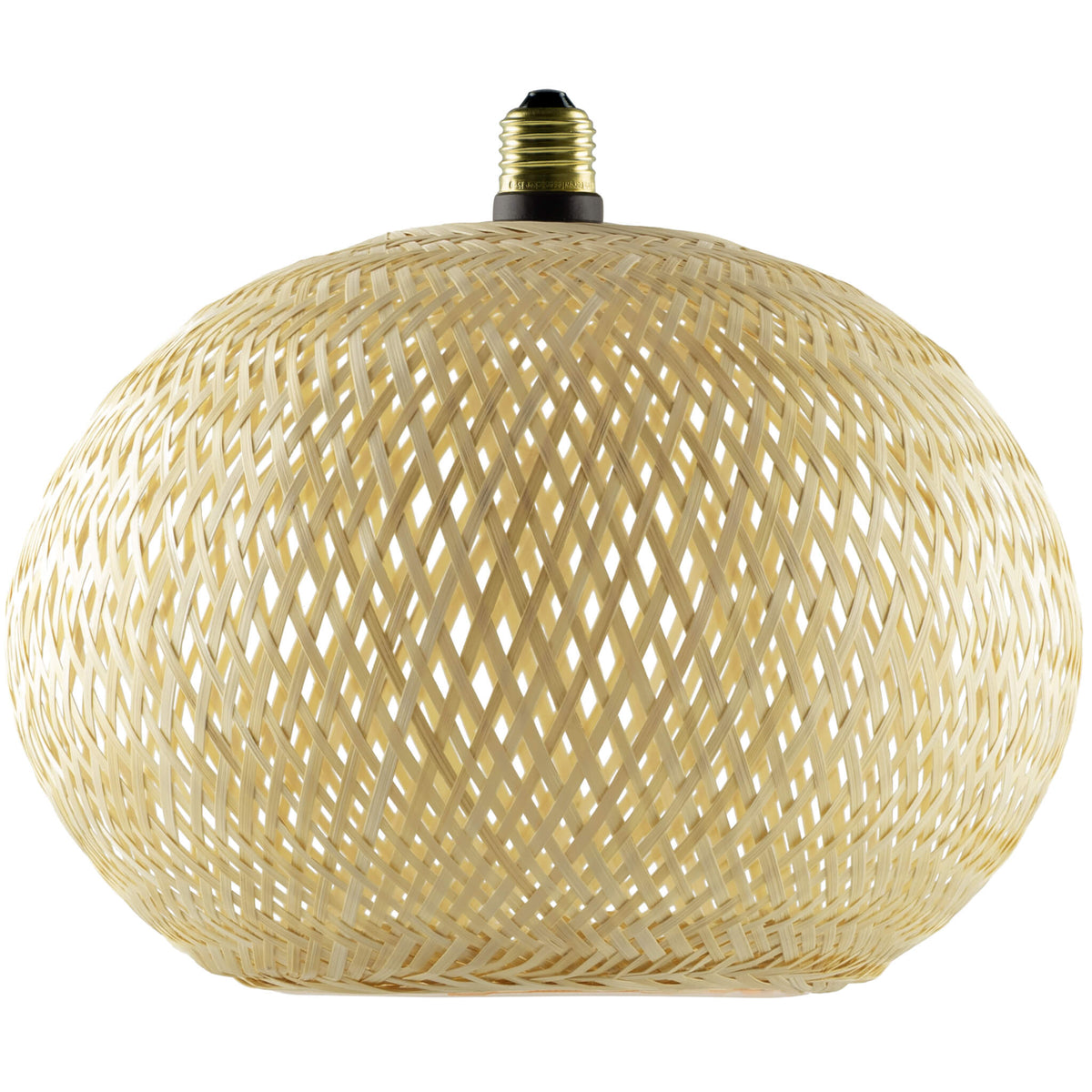 SEGULA LED Floating Bamboo Oval 300 – E27, 5 W, 2.200 K, dimmbar