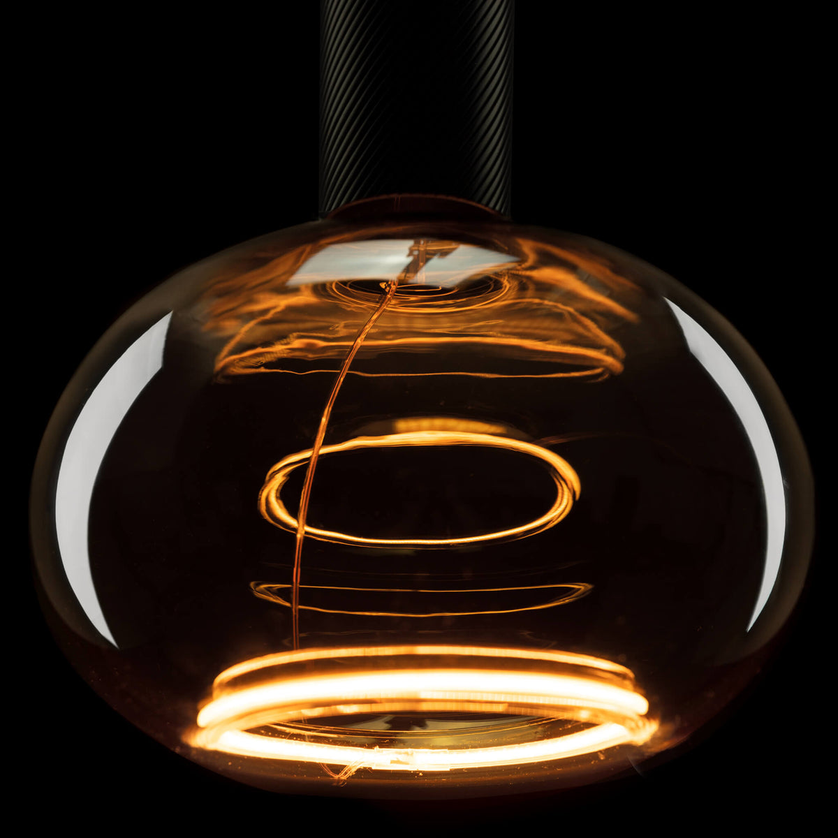 SEGULA LED Floating Oval 200 smokey grau – E27, 5 W, 1.900 K, dimmbar – Produktansicht 2