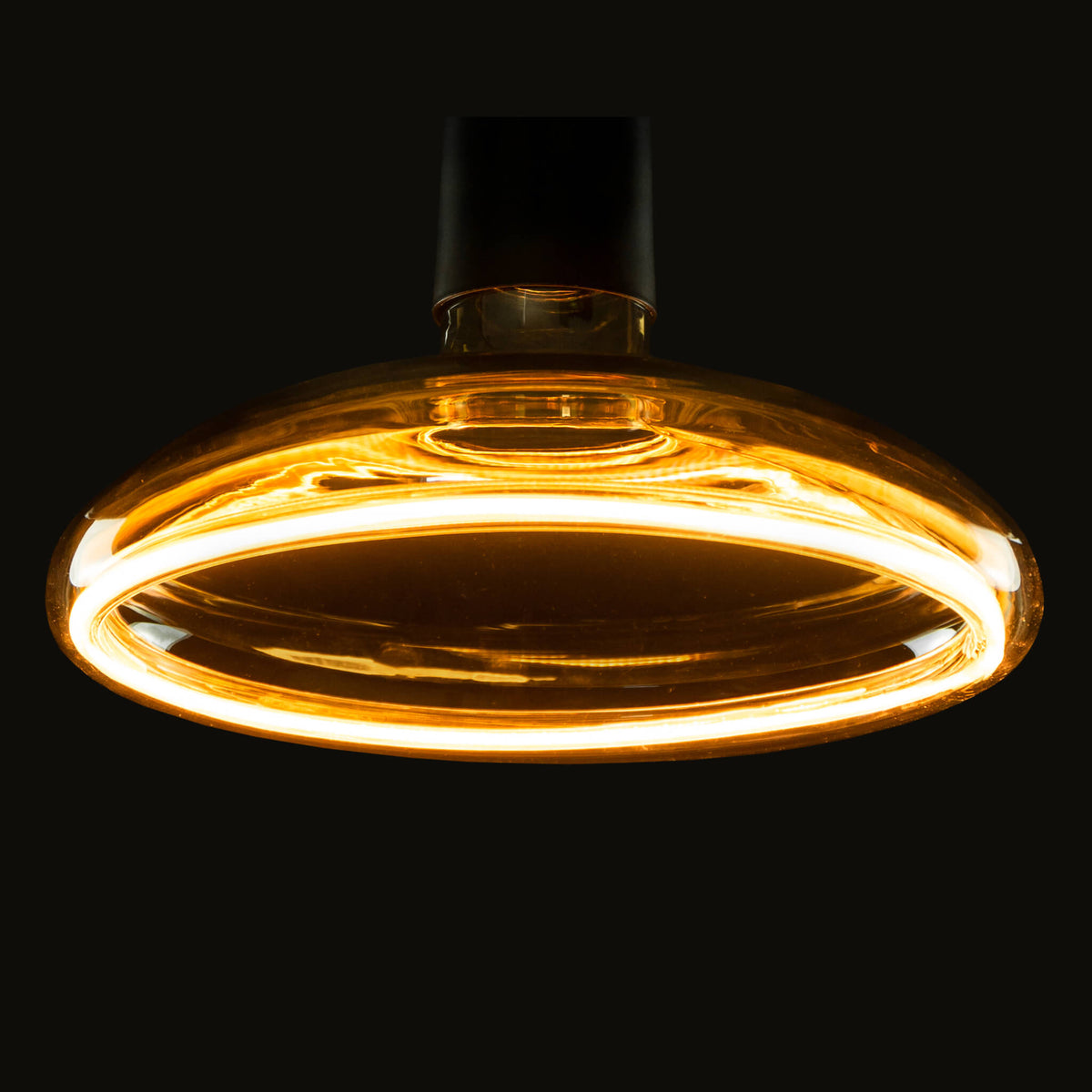 SEGULA LED Floating Reflektor R200 smokey grau – E27, 6 W, 1.900 K, dimmbar – Produktansicht 2