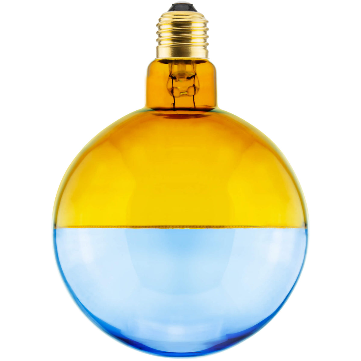 SEGULA LED Illusion Globe 127 2tones gelb blau – E27, 5 W, 1.900 K, dimmbar – Hauptbild