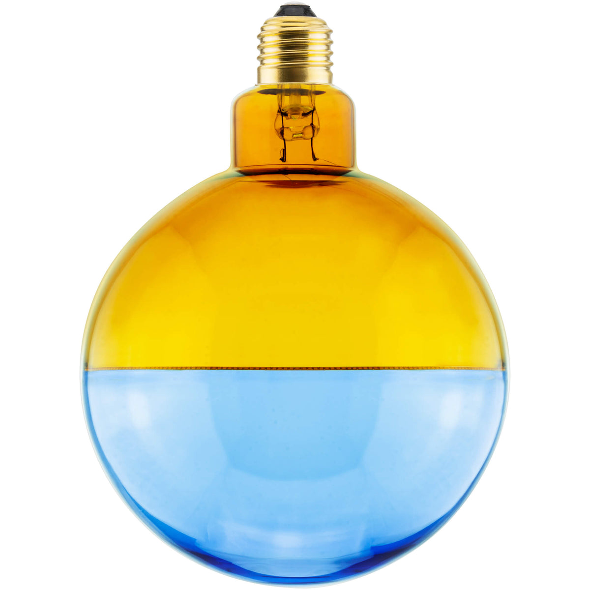 SEGULA LED Illusion Globe 145 2tones gelb blau – E27, 5,8 W, 1.900 K, dimmbar – Hauptbild