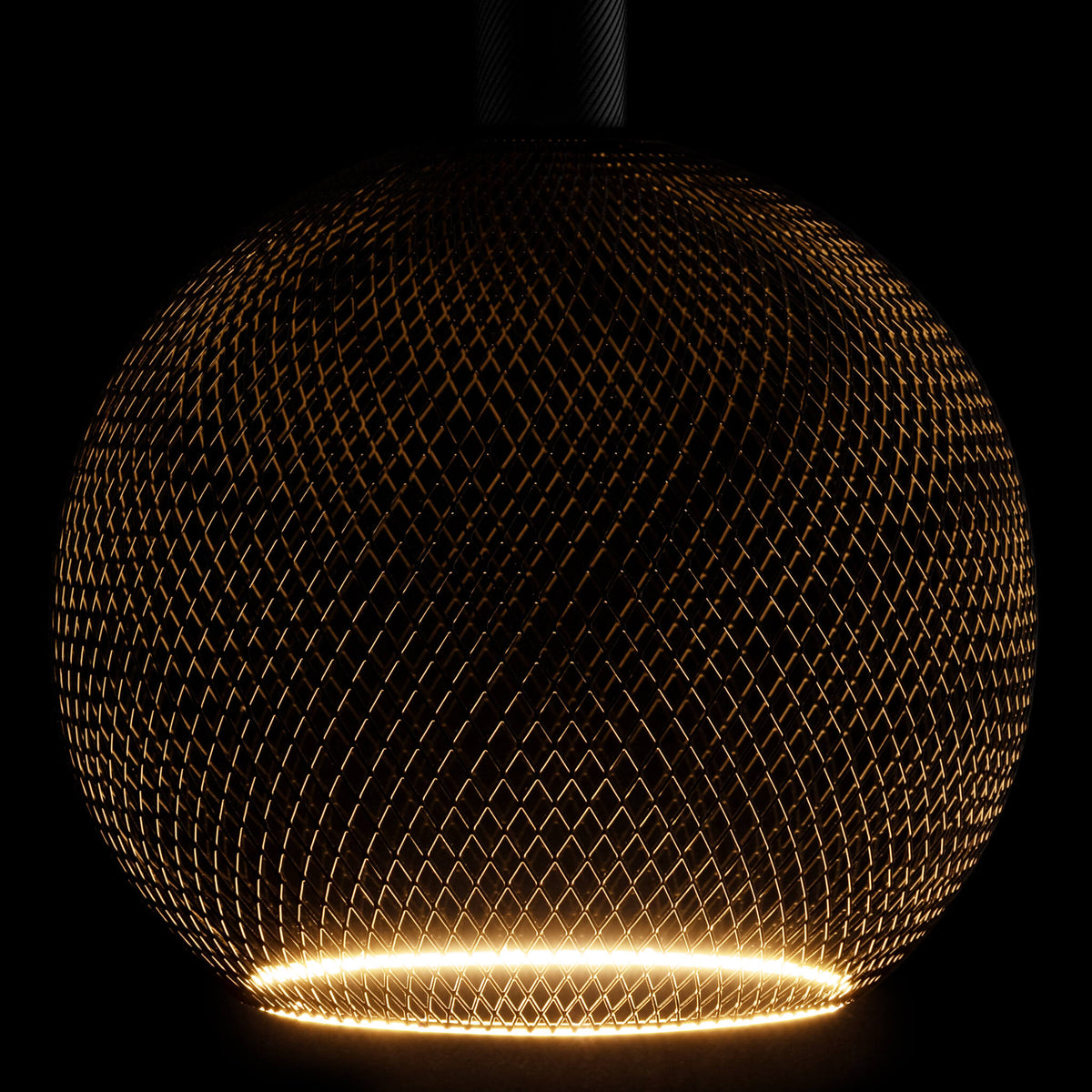 SEGULA LED Floating Cage Globe 300 schwarz – E27, 5 W, 2.200 K, dimmbar – Produktansicht 1