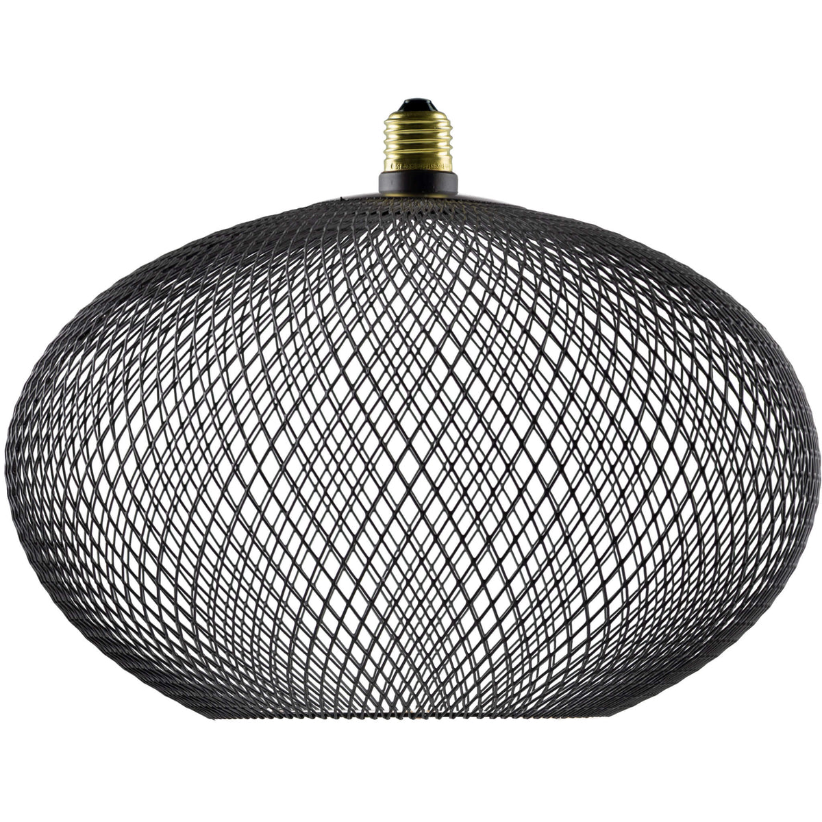 SEGULA LED Floating Cage Oval 300 schwarz – E27, 5 W, 2.200 K, dimmbar – Hauptbild