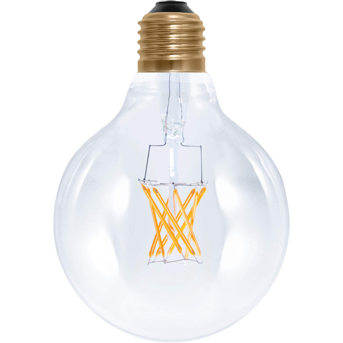 SEGULA LED Globe 95 klar – E27, 5 W, 2.200 K, dimmbar – Hauptbild
