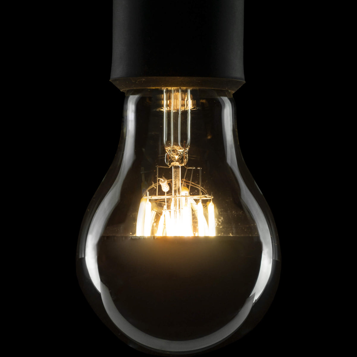 SEGULA LED Glühlampe A67 Spiegelkopf silber – E27, 6,5 W, 2.700 K, dimmbar – Produktansicht 1