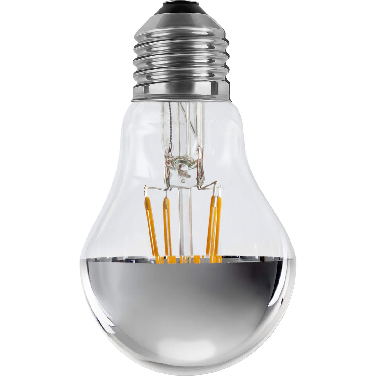 SEGULA LED Glühlampe Spiegelkopf silber – E27, 3,2 W, 2.700 K, dimmbar – Hauptbild