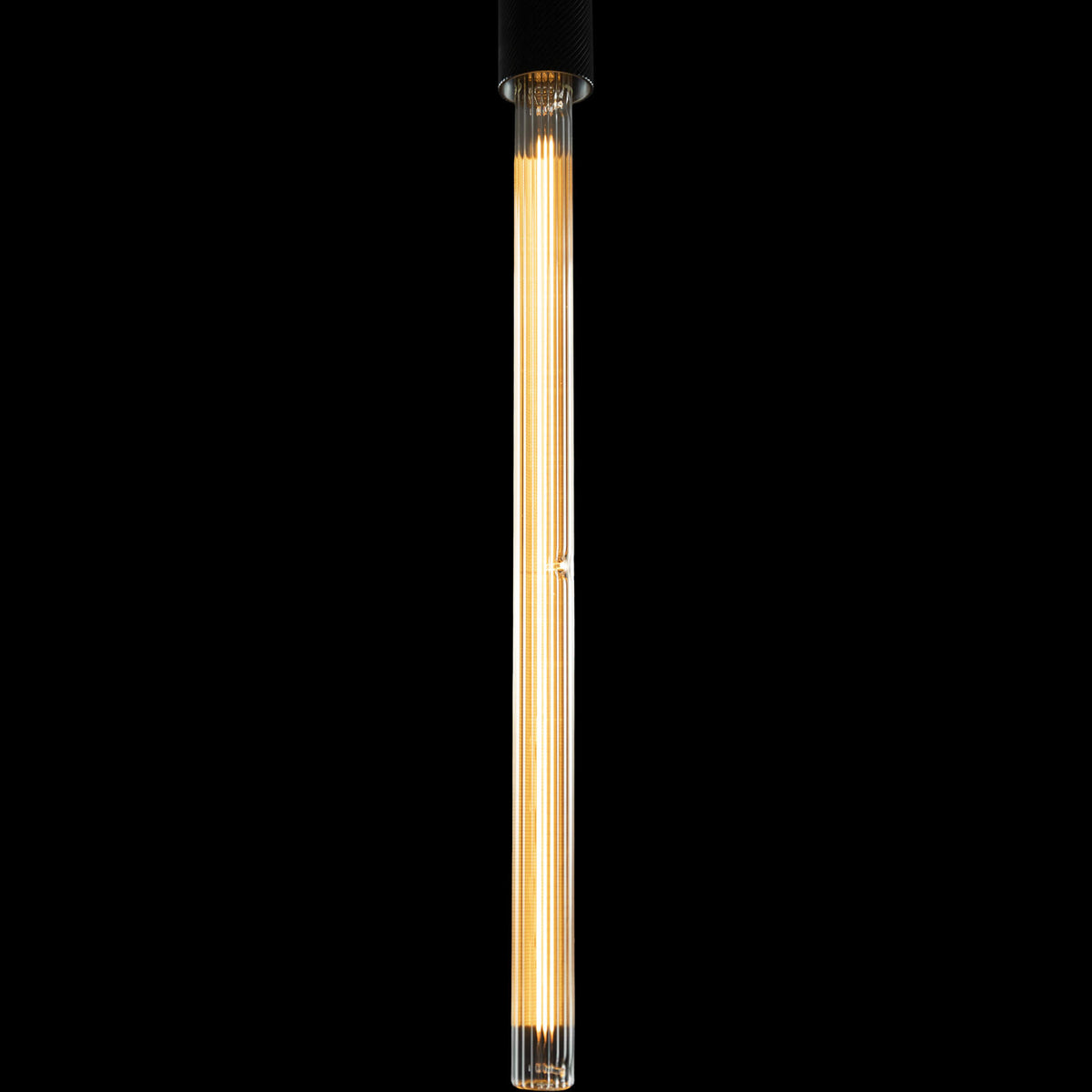 SEGULA LED Soft Tube T500 rippled klar – E27, 5 W, 2.200 K, dimmbar – Produktansicht 1