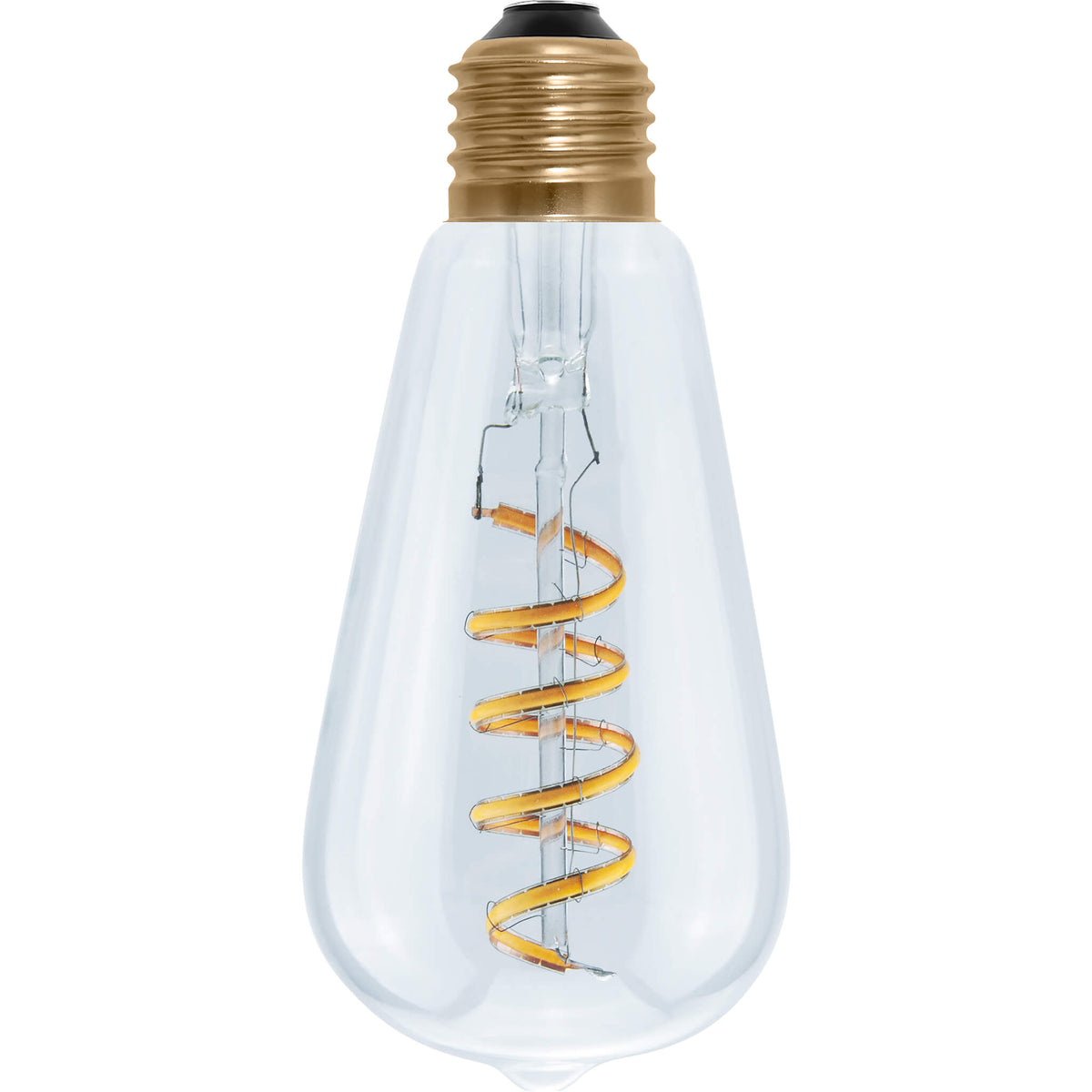 SEGULA LED Soft Rustika Curved klar – E27, 6 W, 1.900 K, dimmbar – Hauptbild