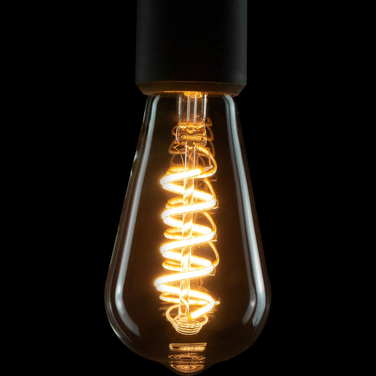 SEGULA LED Soft Rustika Curved klar – E27, 6 W, 1.900 K, dimmbar – Produktansicht 1