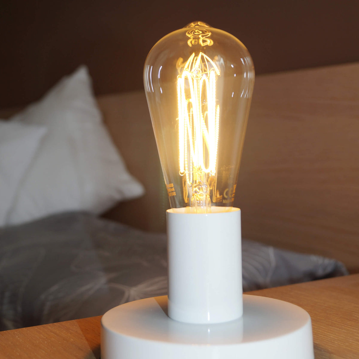 SEGULA LED Rustika Cage klar – E27, 6 W, 2.200 K, dimmbar – Produktansicht 2