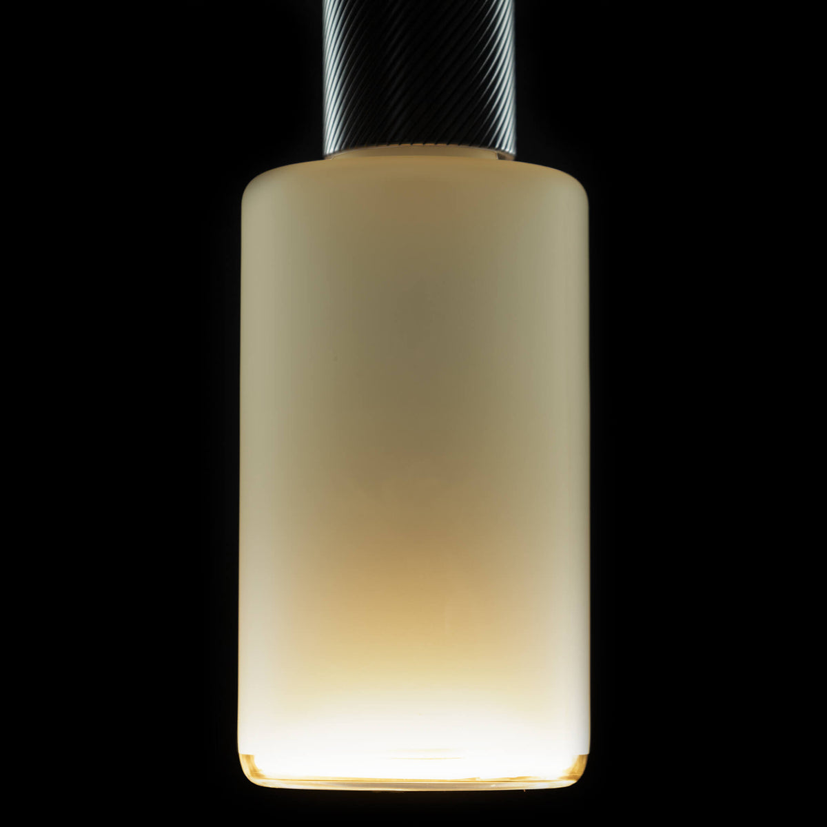 SEGULA LED Floating Cylinder smokey grau matt – E27, 4,5 W, 2.200 K, dimmbar – Produktansicht 1
