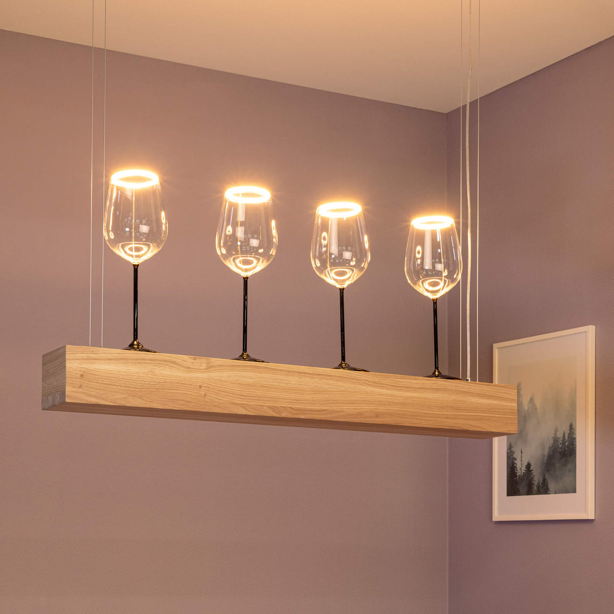 SEGULA LED Floating Rotwein – E27, 5 W, 2.200 K, dimmbar